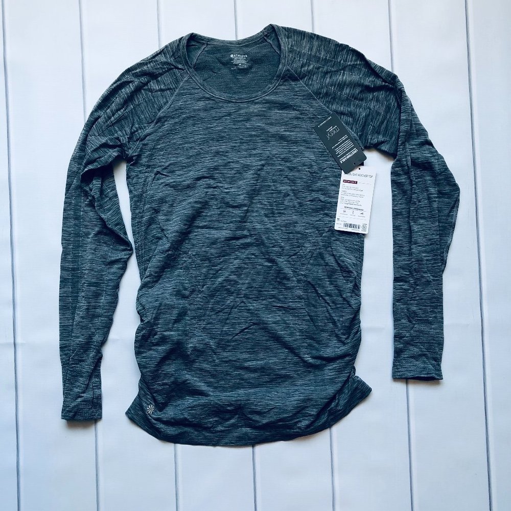 NWT Athleta Speedlight Heather Long Sleeve